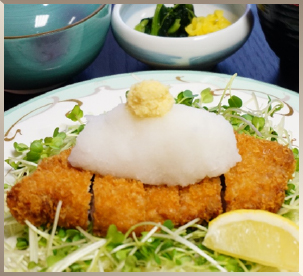 群馬県産銘柄豚『上州豚とことん』使用ロースおろしとんかつ定食